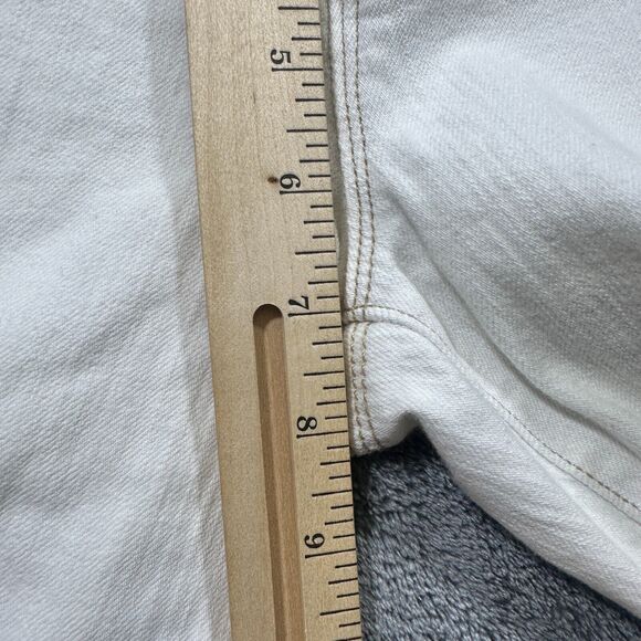 JOE'S Jeans Women's 24 White Socialite Kicker Flip Pockets Cropped Denim Pants - Picture 11 of 13